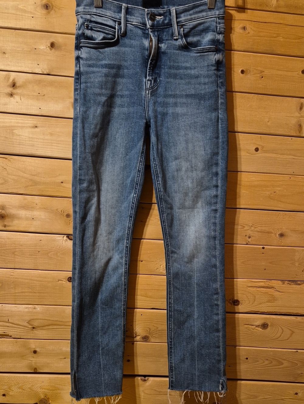 Womens MOTHER Jeans Size 24 Ankle Fray Inseam 25in Mid Rise Dazzler